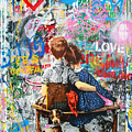 Boy And Girl Graffiti Wall Mashup