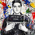 Elvis Mugshot Modern Urban Art